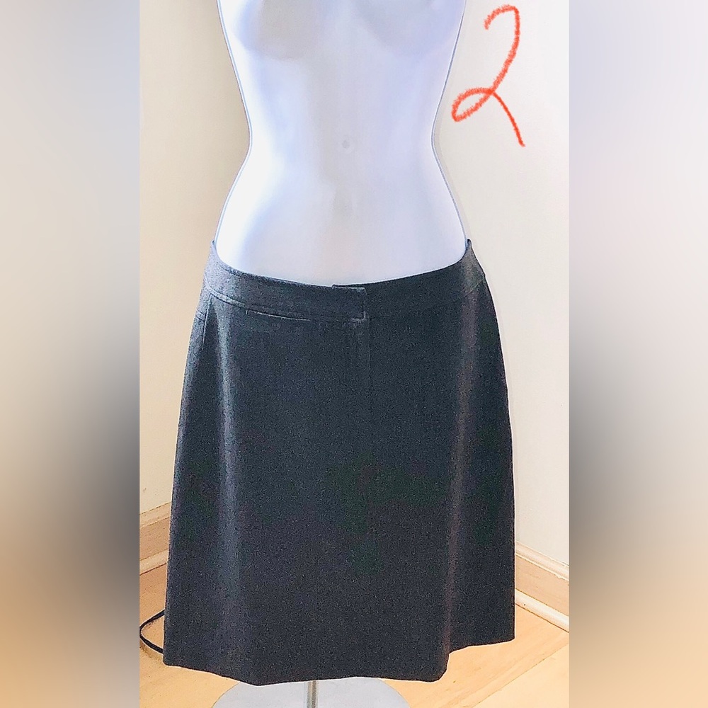 The Limited Stretchy Dark Gray A-Line Skirt